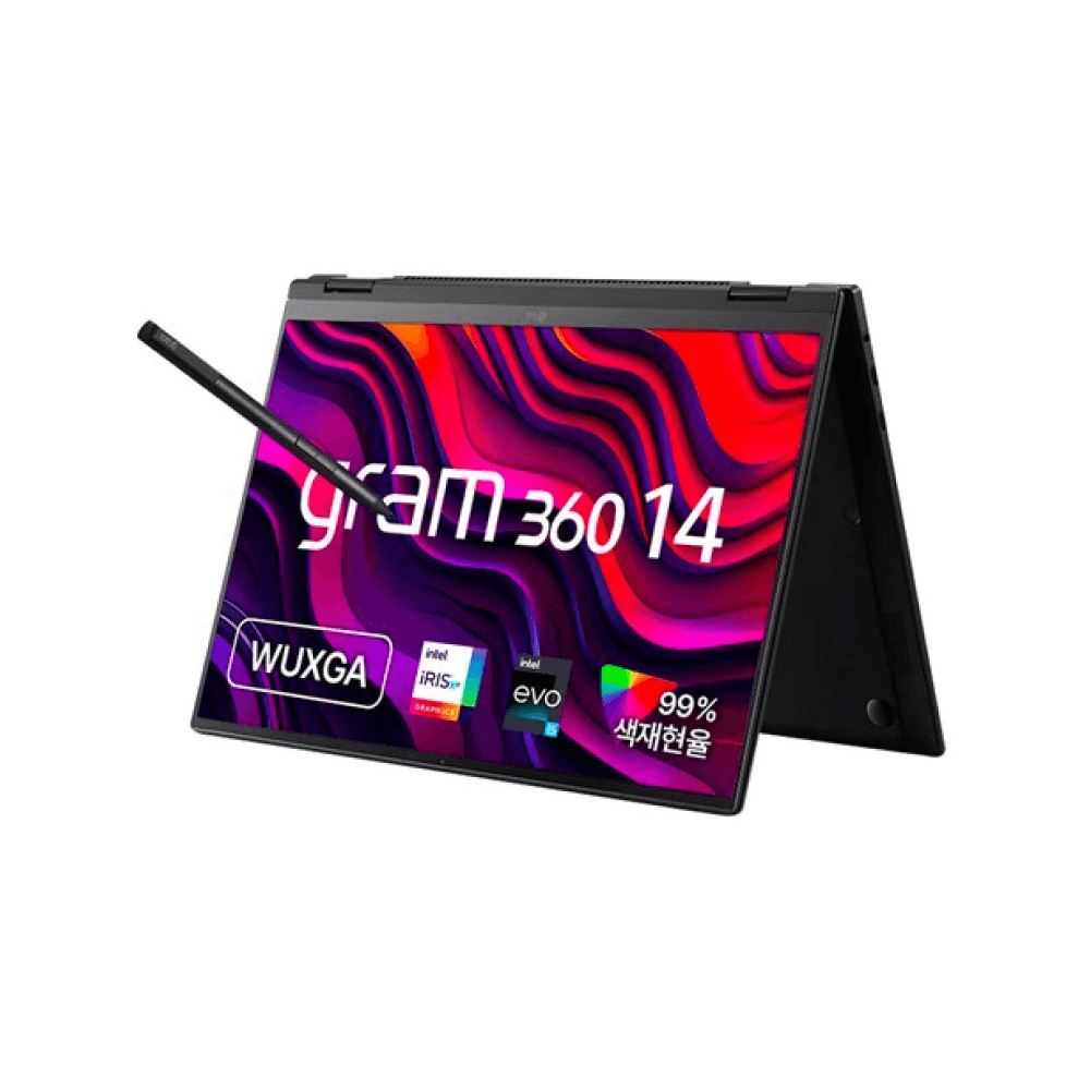 LG전자 2022 그램 360 14 코어i5 인텔 12세대, 옵시디안블랙, 256GB, 16GB, WIN11 Home, 14T90Q-GA56K