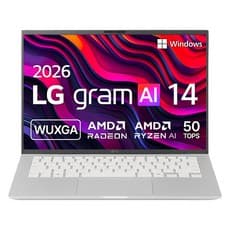 LG전자 2026 그램 AI 14 라이젠 AI 400 시리즈, 에센스 실버, 256GB, 16GB, WIN11 Home, 14Z95U-GS5CK
