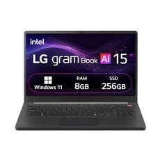 LG전자 2026 그램북 AI 15 코어 Ultra5, 타이탄 블랙, 256GB, 8GB, WIN11 Home, 15U50U-GR5CK