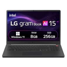 LG전자 2026 그램북 AI 15 코어 Ultra5, 타이탄 블랙, 15U50U-GROWK, 256GB, 8GB, WIN11 Home