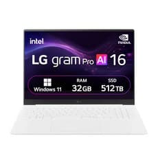 LG전자 2026 그램 프로 16 코어 Ultra5 지포스 RTX 5050 방문설치, 에센스 화이트, 16Z90TR-EA5HK, 512GB, 32GB, WIN11 Home