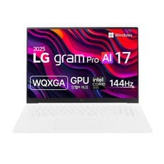 LG전자 2025 그램 Pro AI 17 WQXGA 코어Ultra5 애로우레이크, 에센스화이트, 256GB, 16GB, WIN11 Home, 17Z90TP-GA5CK