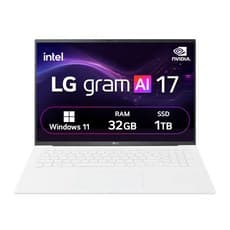 LG전자 2025 그램 프로 AI 17 코어 Ultra7 지포스 RTX 5050, 에센스 화이트, 17Z90TR-ED7WK, 1TB, 32GB, WIN11 Home