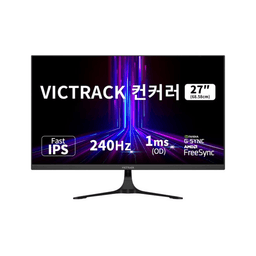 빅트랙 컨커러 68.58cm FHD 240Hz 280Hz Fast IPS 1ms FPS 게이밍 모니터 블랙, 27FM24001(일반)