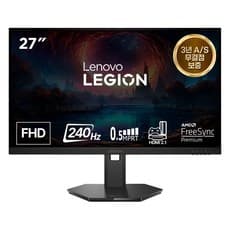 레노버 FHD 240Hz 피봇지원 게이밍 무결점 모니터, 68.5cm, Legion 27-10 68C5GAC4KR