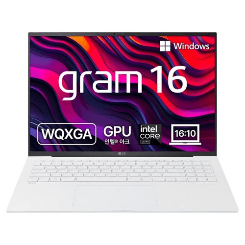 LG전자 2025 그램 16 코어Ultra5, 스노우 화이트, 256GB, 16GB, WIN11 Home, 16Z90S-GA5VK(16Z90S-GA5VK)