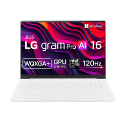 LG전자 2025 그램 Pro AI 16 WQXGA+ 코어Ultra5 애로우레이크 방문설치, 에센스 화이트, 512GB, 16GB, WIN11 Home, 16Z90TP-KA5WK