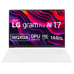 LG전자 2025 그램 프로 AI 17 코어Ultra5, 에센스 화이트, 256GB, 16GB, Free DOS, 17ZD90TP-GX56K