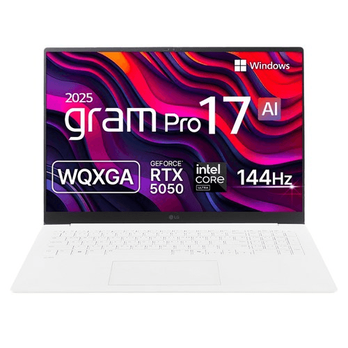 LG전자 2025 그램 프로 17 코어 Ultra5 지포스 RTX 5050, 에센스 화이트, 512GB, 32GB, WIN11 Home, 17Z90TR-EA5CK(17Z90TR-EA5CK)