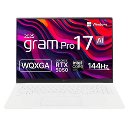 LG전자 2025 그램 프로 17 코어 Ultra5 지포스 RTX 5050, 에센스 화이트, 512GB, 32GB, WIN11 Home, 17Z90TR-EA5CK