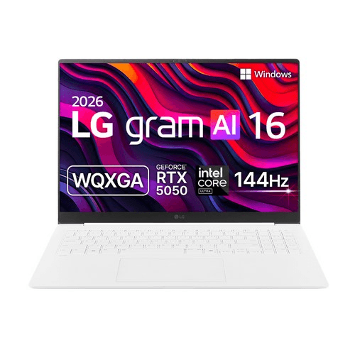 LG전자 2026 그램 프로 16 코어 Ultra5 지포스 RTX 5050 방문설치, 에센스 화이트, 16Z90TR-EA5HK, 512GB, 32GB, WIN11 Home(16Z90TR-EA5HK)