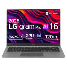 LG전자 2026 그램 Pro AI 16 코어Ultra7 방문설치, 에어로미늄 실버, 512GB, 32GB, WIN11 Home, 16Z90U-KU70K