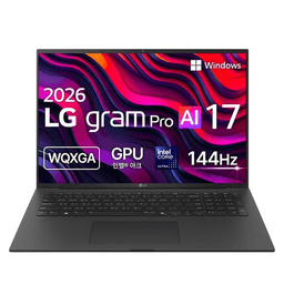 LG전자 2026 그램 프로 AI 17 코어Ultra5, 17Z90U-GS5BK, 256GB, 16GB, WIN11 Home