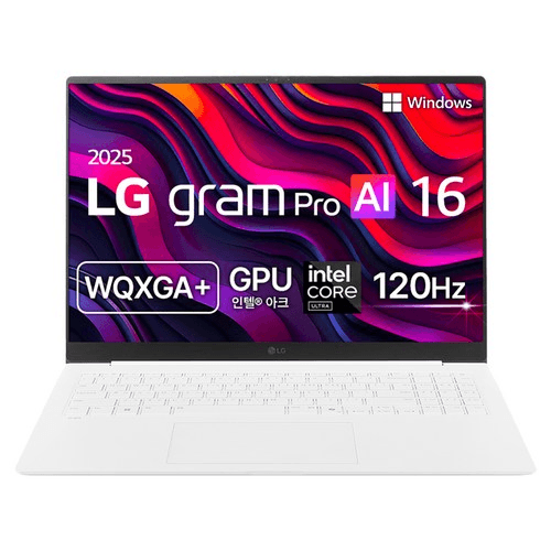 LG전자 2025 그램 Pro AI 16 코어 Ultra7, 에센스 화이트, 1TB, 32GB, WIN11 Home, 16Z90TP-KD7WK(16Z90TP-KD7WK)