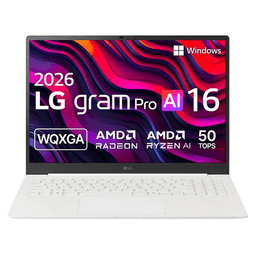 LG전자 2026 그램 프로 AI 16 라이젠 AI 400 시리즈, 에어로미늄 화이트, 16Z95U-GU7CK, 512GB, 32GB, WIN11 Home