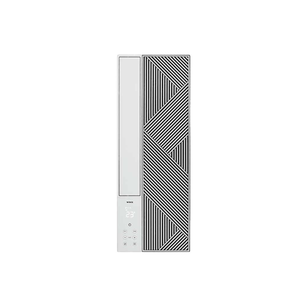 위닉스 인버터 창문형 에어컨 EWNE067-MWK , EWNE067-MWK(사선형+바닐라화이트)(EWNE067-MWK)