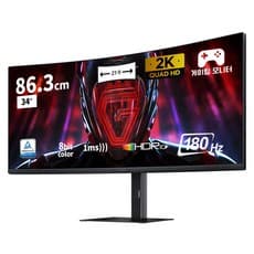 샤오미 WQHD 커브드 게이밍 모니터 180Hz, 86.36cm, G34WQi