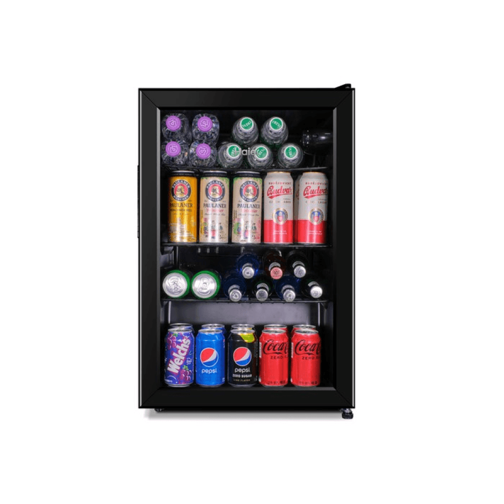 하이얼 홈바 다용도 쇼케이스 미니 냉장고 70L HSC70MDB, 블랙(HSC70MDB)