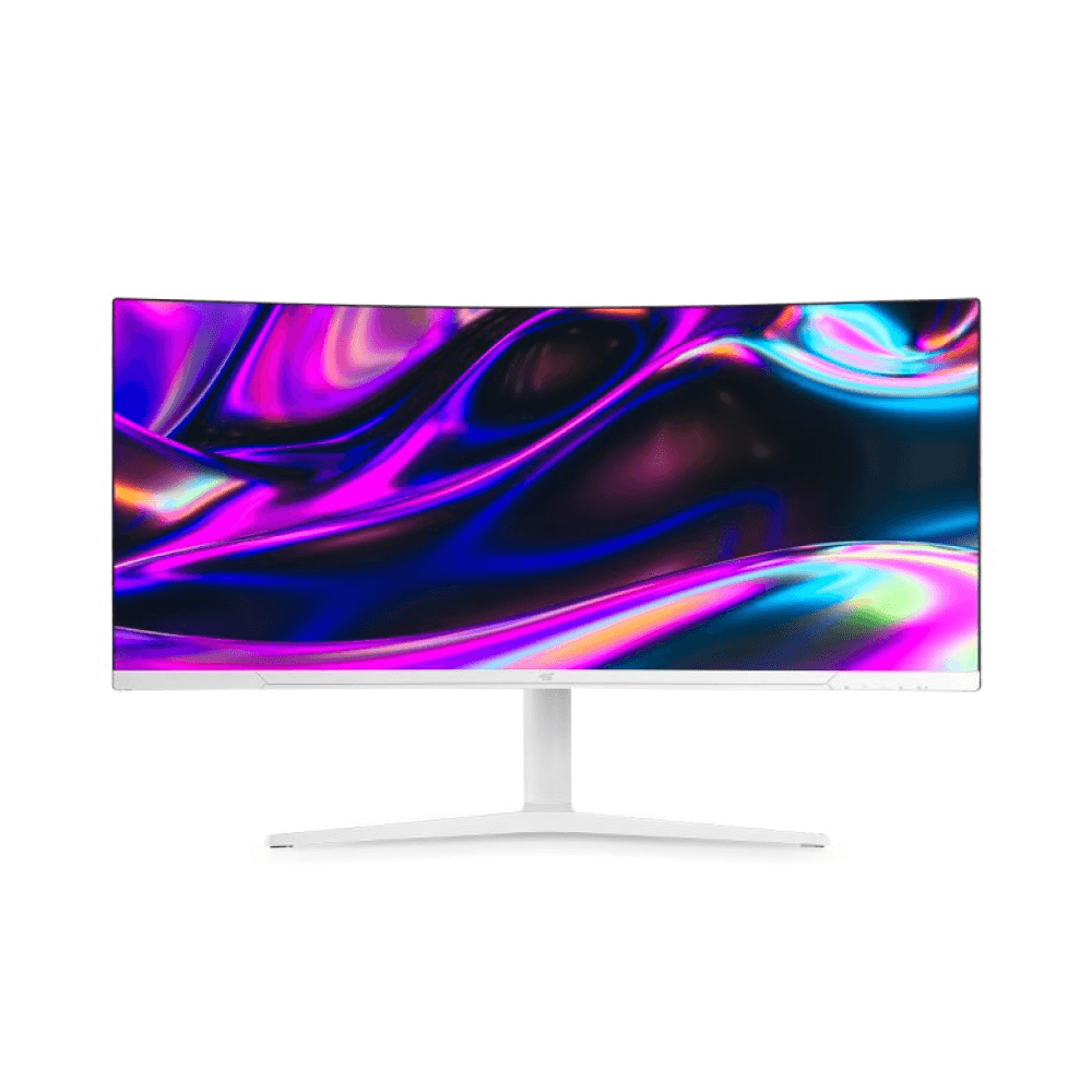 어드밴스원 WQHD 100Hz 커브드 게이밍모니터 화이트, 86cm, MF34UW100WH(무결점)