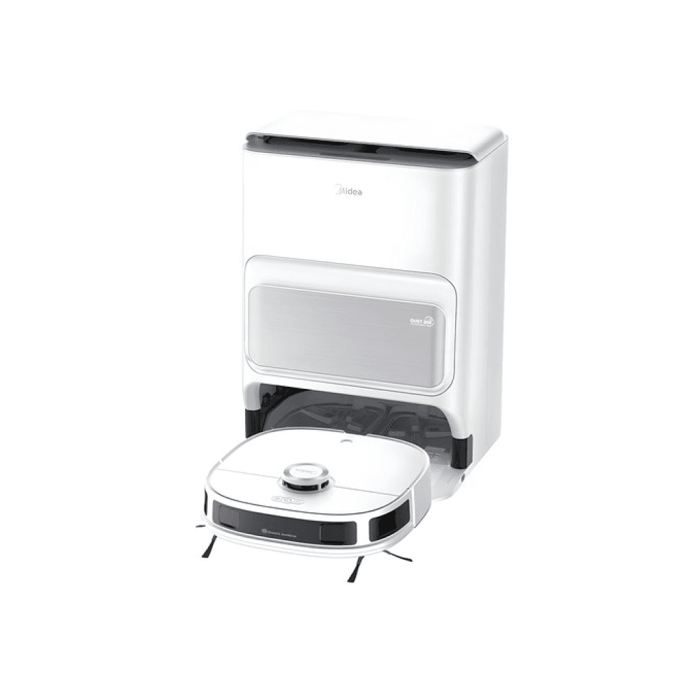 미디어 올인원 자동 먼지비움 걸레 자동세척 물걸레 로봇청소기 V12, 화이트, 색상선택(V12)