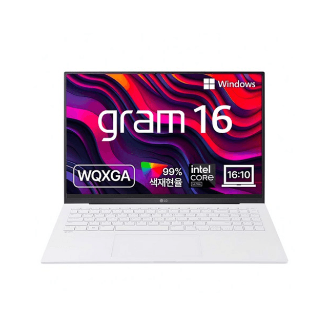 LG전자 2024 그램 16 코어Ultra5, 스노우화이트, 512GB, 16GB, WIN11 Home, 16Z90S-GAFWK(16Z90S-GAFWK)