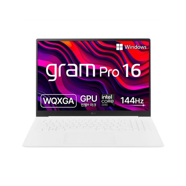 LG전자 2024 그램 Pro 16 코어Ultra5 인텔 Arc, 에센스 화이트, 256GB, 16GB, WIN11 Home, 16Z90SP-GA5CK(16Z90SP-GA5CK)