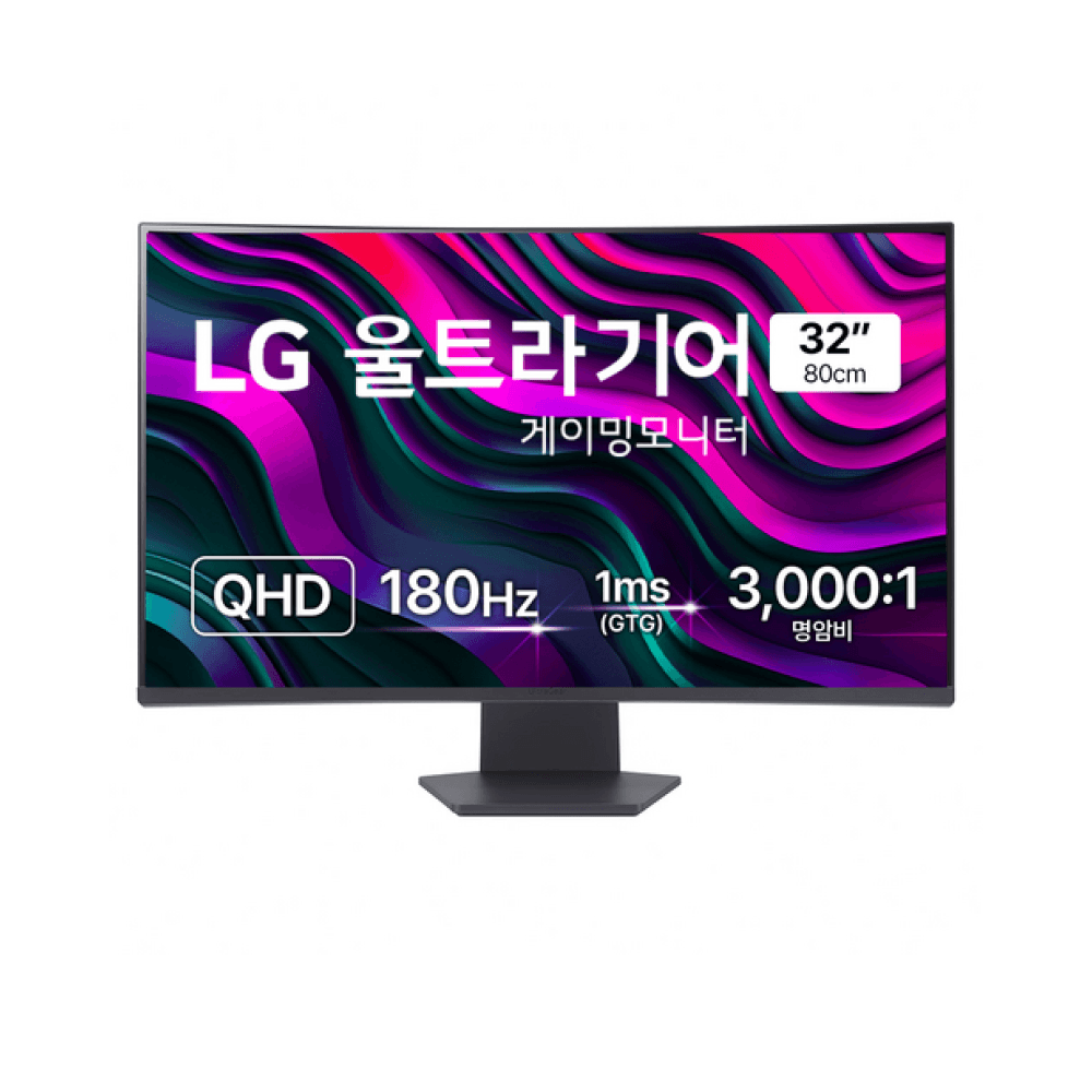 LG전자 QHD 울트라기어 게이밍 모니터 32GS60QC, 80cm(32GS60QC)