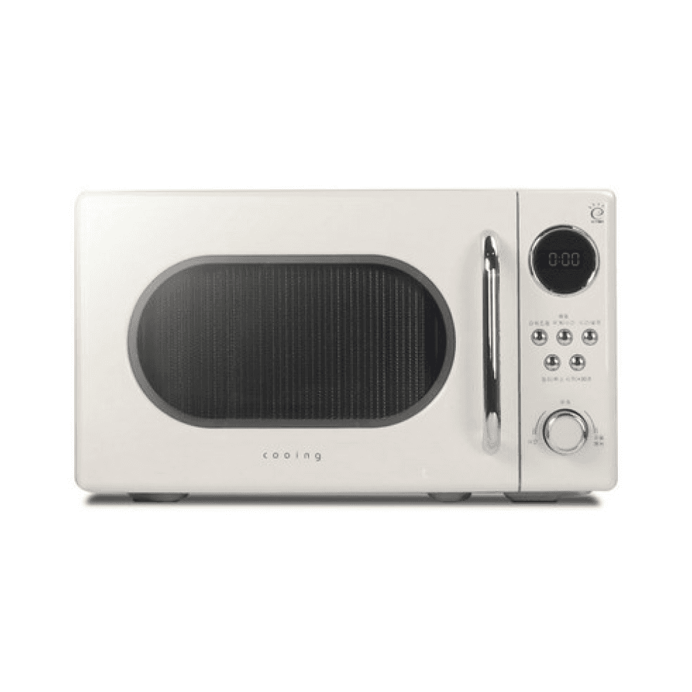 쿠잉전자 레트로 전자레인지 버튼 다이얼식 20L, MM-R20ECR(MM-R20ECR)