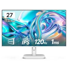 필립스 FHD 120Hz 4면 보더리스 스피커 무결점 모니터 화이트, 68.6cm, 27E1N2100AW