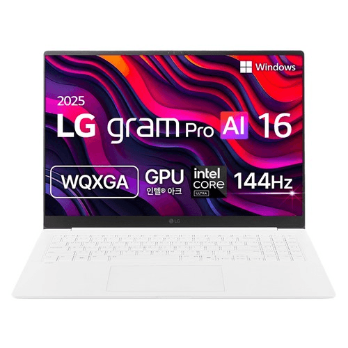 LG전자 2025 그램 Pro AI 16 코어Ultra7 방문설치, 에센스화이트, 1TB, 32GB, WIN11 Home, 16Z90TS-GU7WK(16Z90TS-GU7WK)