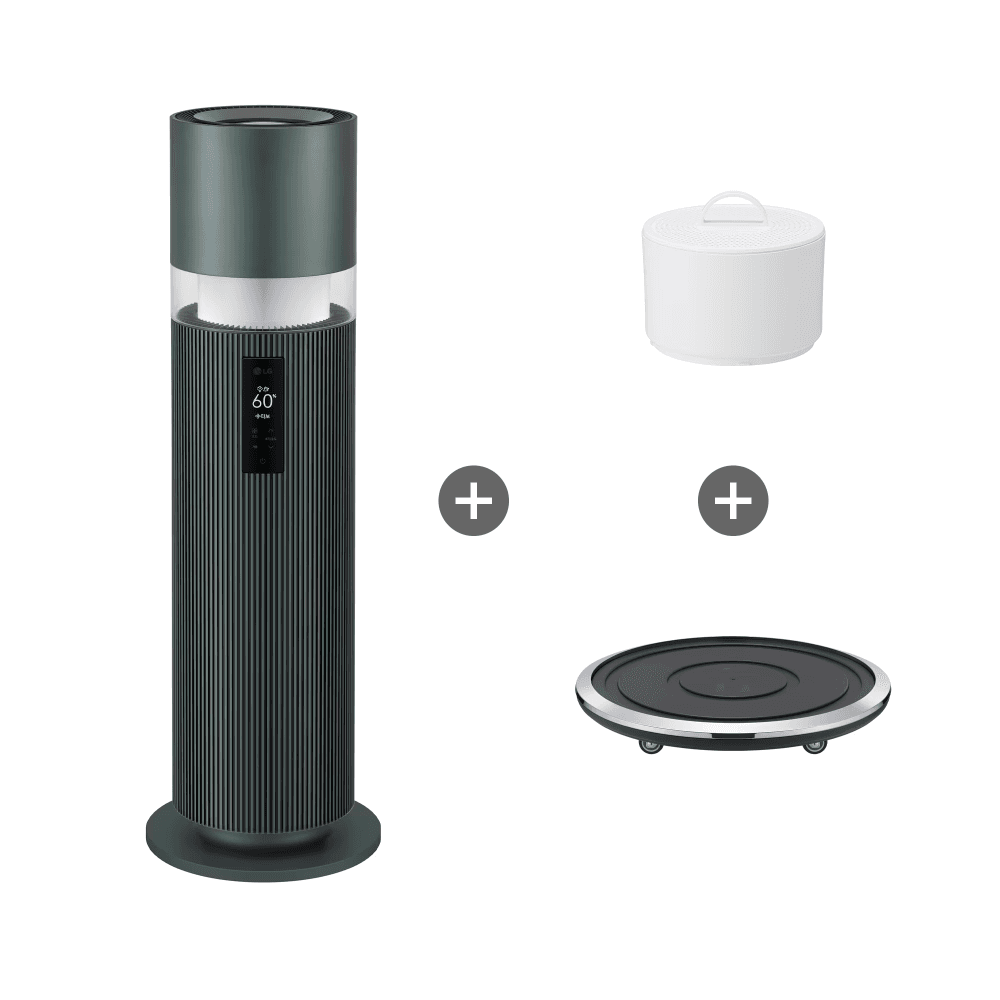 LG 퓨리케어 오브제컬렉션 하이드로타워 + 무빙휠(HY703RGAAHM)